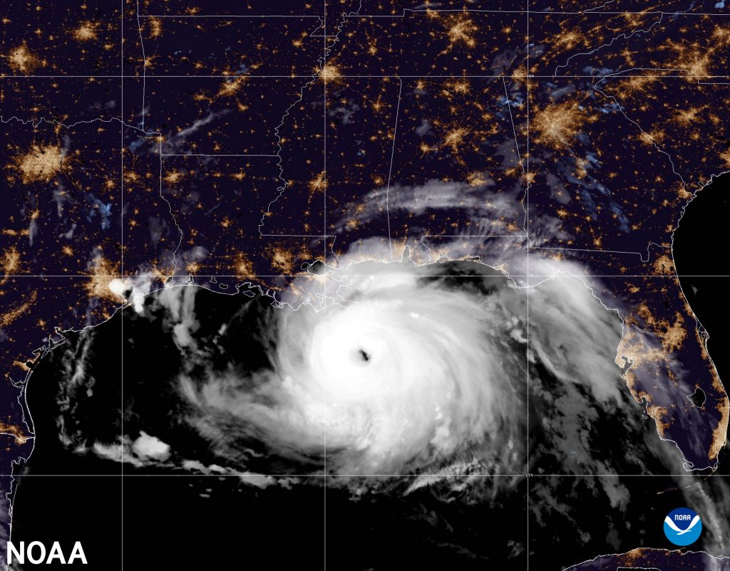 Image Hurricane Ida Night Satellite 082921 Noaa Homepage 3