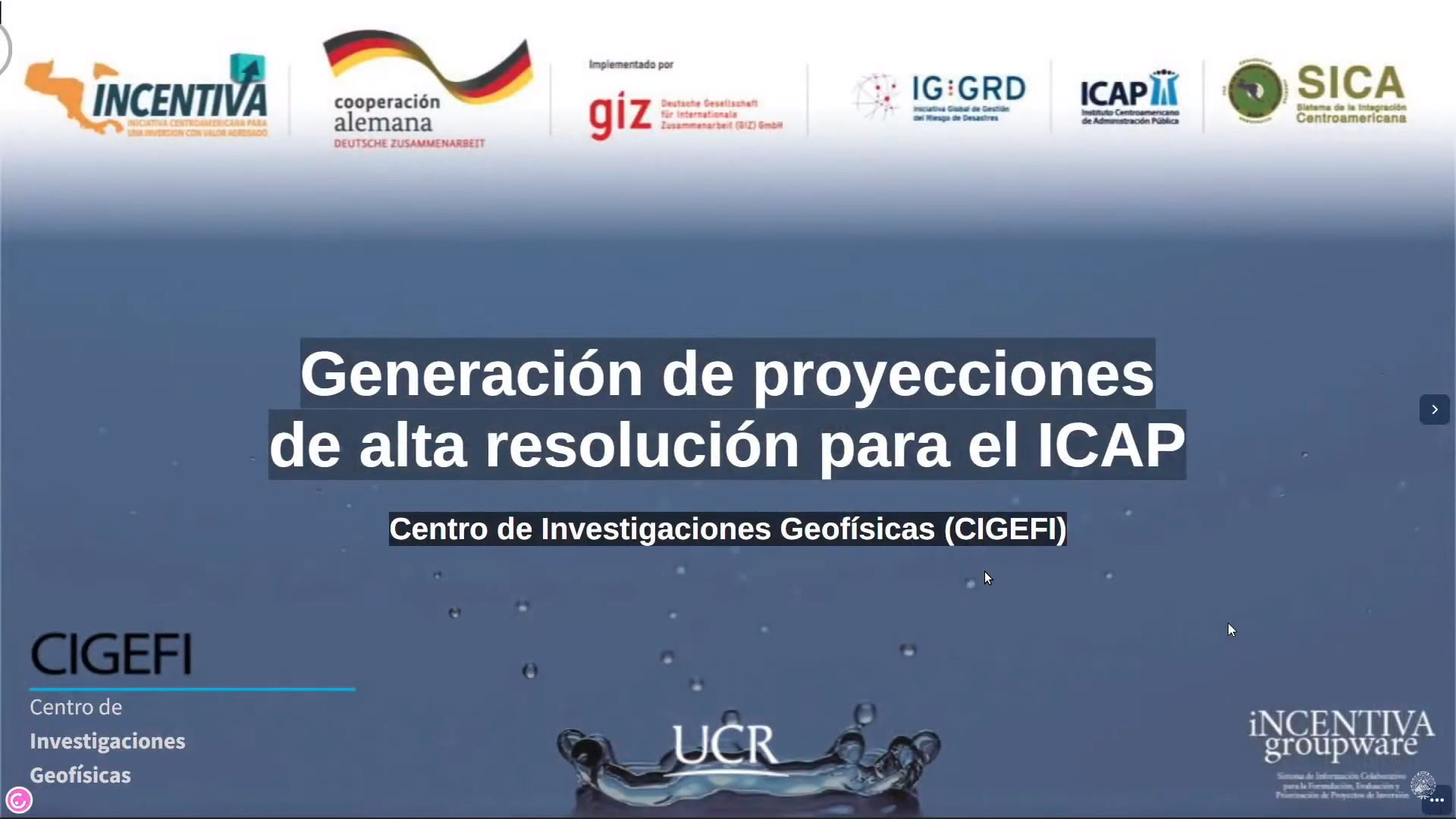 Generación de proyecciones de alta resolución para el ICAP thumb image